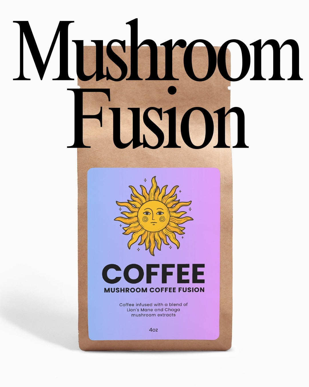 Mushroom Coffee Fusion - Lion’s Mane & Chaga 4oz